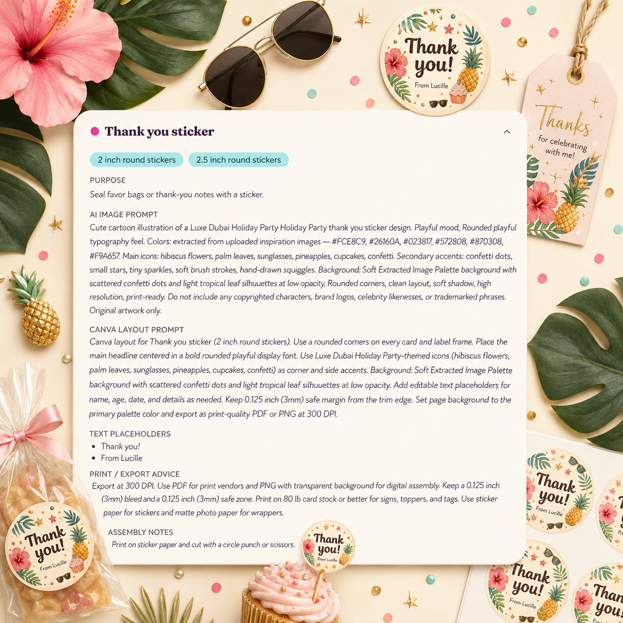 Prompt results preview